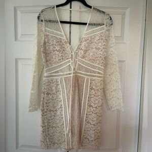 Express White Lace Dress - Size 6